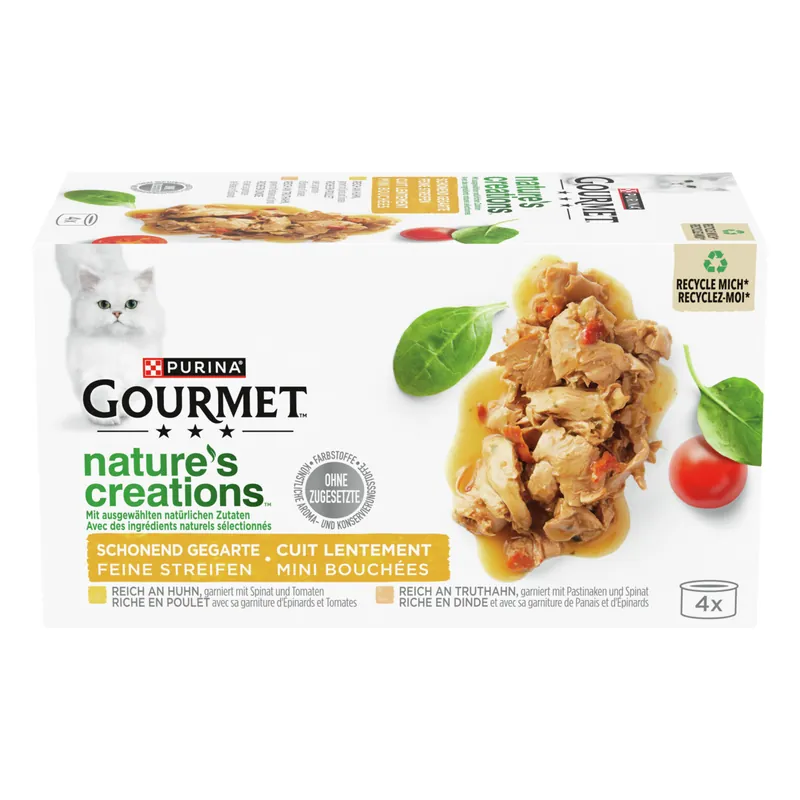 Günstig GOURMET Nature's Creations Huhn&Truthahn 4 x 85 g