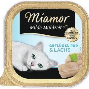 Nur Für Kurze Zeit Miamor Milde Mahlzeit Geflügel Pur/Lachs 100 g