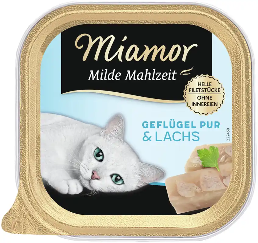 Nur Für Kurze Zeit Miamor Milde Mahlzeit Geflügel Pur/Lachs 100 g