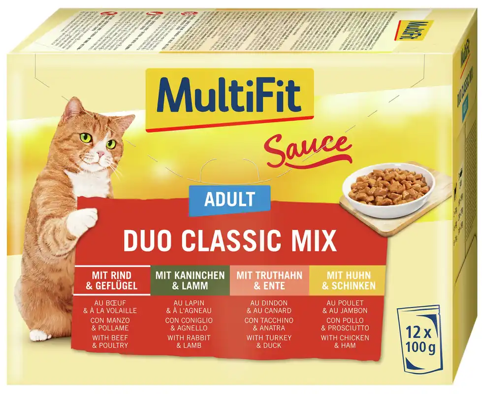 Bestseller Multifit Adult Sauce Duo Classic Mix 12x100 g