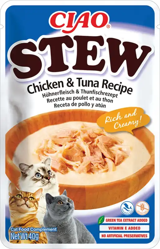 CIAO Stew Chicken & Tuna Recipe 40 g Echt