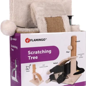 Sale Flamingo Kratzbaum kompakt Tessa creme 35 x 25 x 43,5 cm