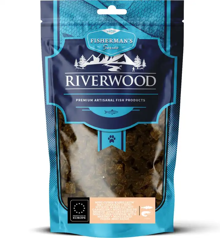Abverkauf Riverwood Mini-Würfel Kabeljau/Garnele 125 g
