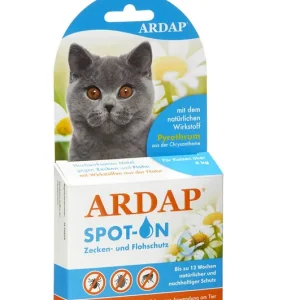 ARDAP Spot-on gegen Ungeziefer 3 x 0,8 ml für Katzen über 4kg Neue Ware