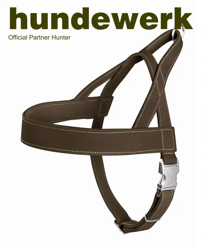 Hunter Norwegergeschirr Hunting Nubuk Braun S Neu