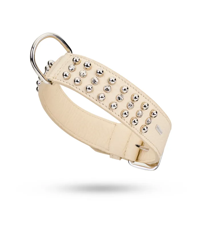 Direkt Vom Hersteller MALUCCHI Halsband Bullet 4 cm Weiß 60