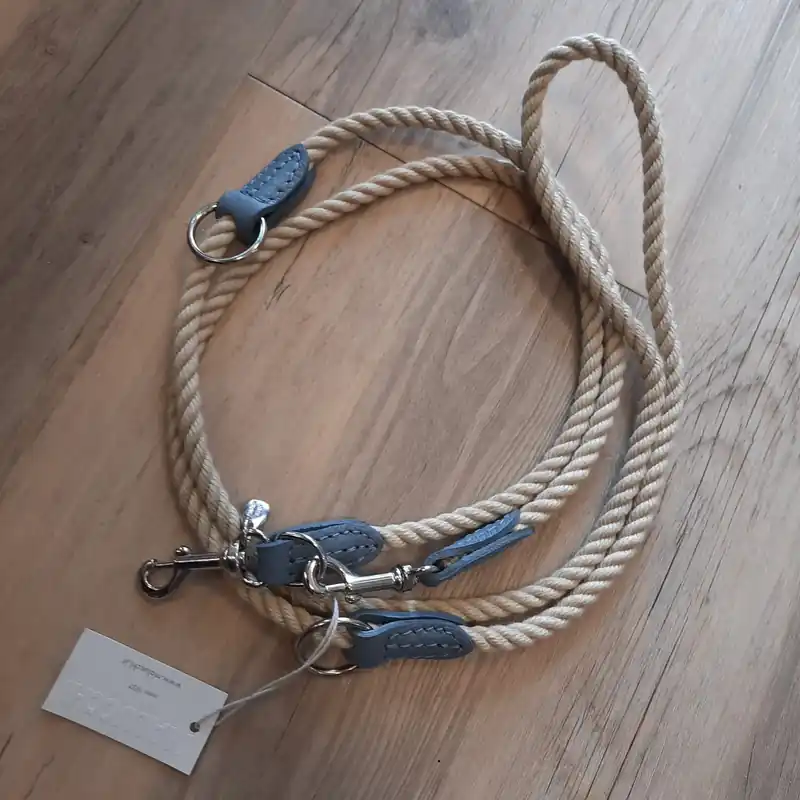 hundewerk Hundeleine Nautic Rope Stone Blue 200 x 1.2 cm Top-Preis