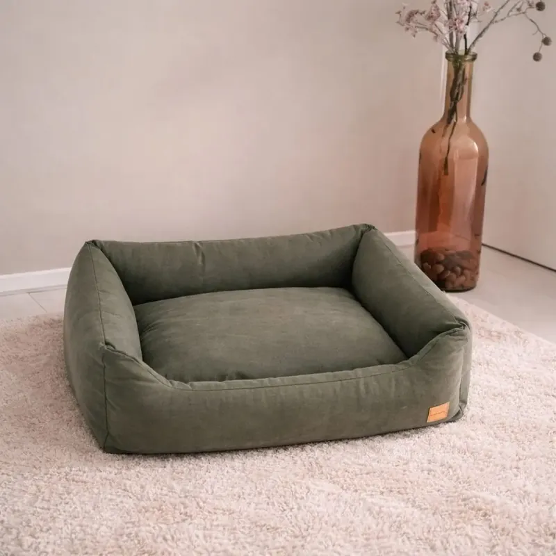 Top-Angebot hundewerk Hundebett Denim Olive 120 x 90 x 32 cm