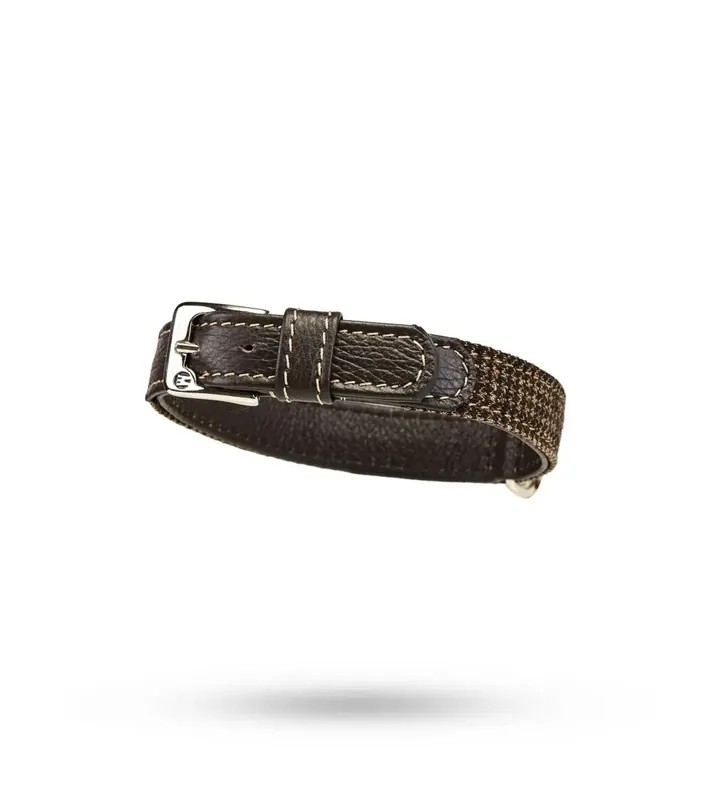 Malucchi Halsband Pied-de-Poule Dunkelbraun 25 Markenprodukt