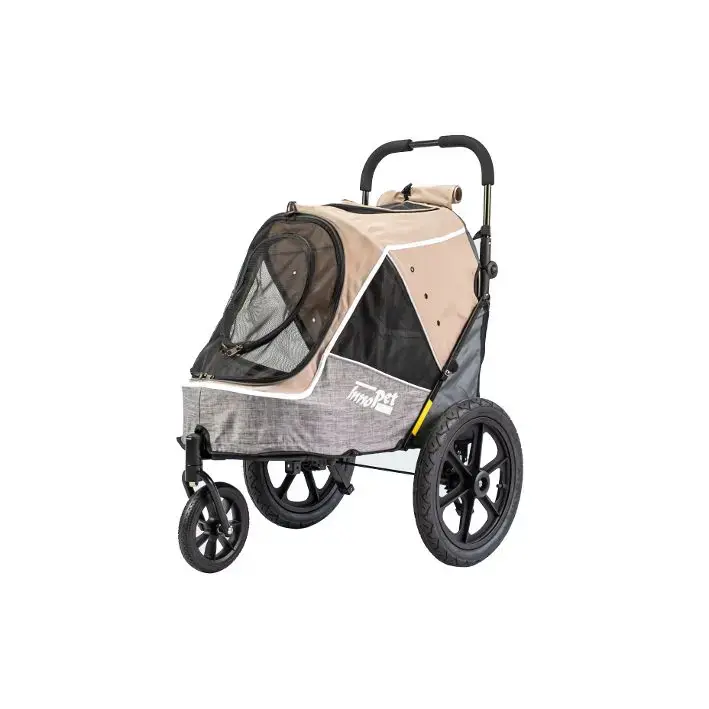 Neu InnoPet® Hundebuggy/Fahrradanhänger „Sporty Trailer Evolution“ – IPS-057/BR – Latte Macchiato